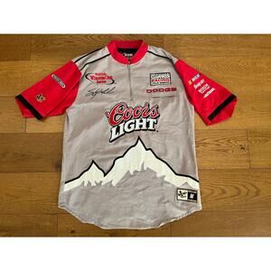 VTG Chase Authentics Sterling Marlin Coors Light NASCAR Racing Crew Shirt Medium